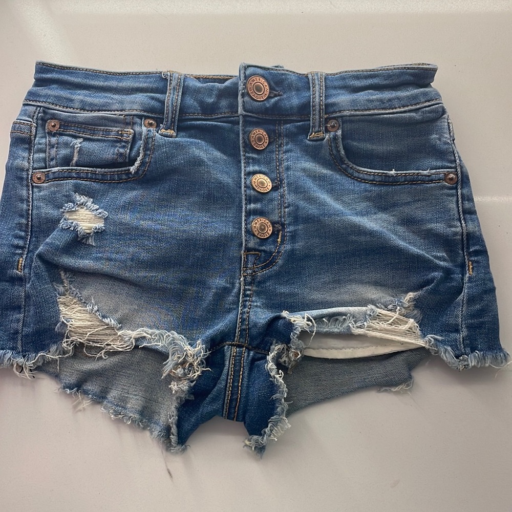 American Eagle jean shorts size 00